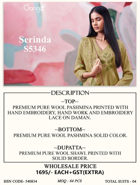 Ganga serinda 5346 dress material wholesalers in hyderabad